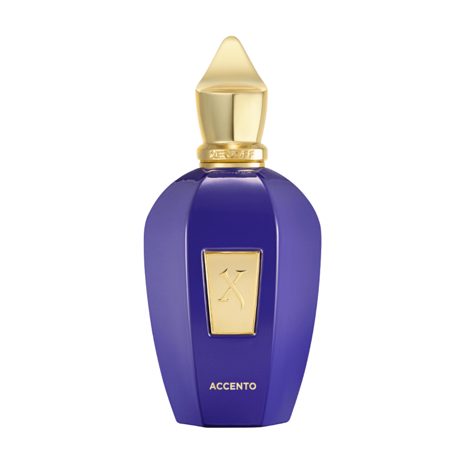Flakon von Xerjoff Accento – eleganter Unisexduft mit fruchtigen, aldehydischen und holzigen Noten.