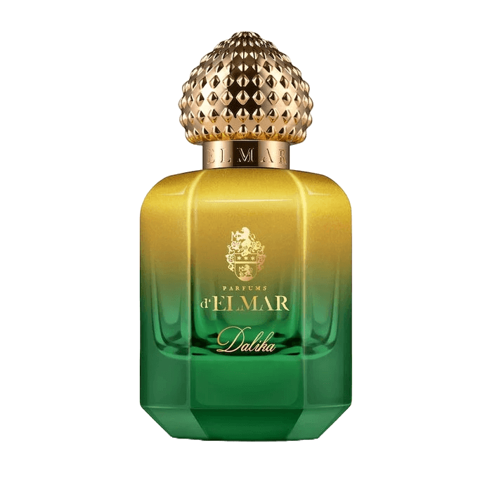 Parfums D’Elmar Dalika – eleganter Unisexduft mit cremigen Akkorden von Mandarine, Vanille und Moschus.