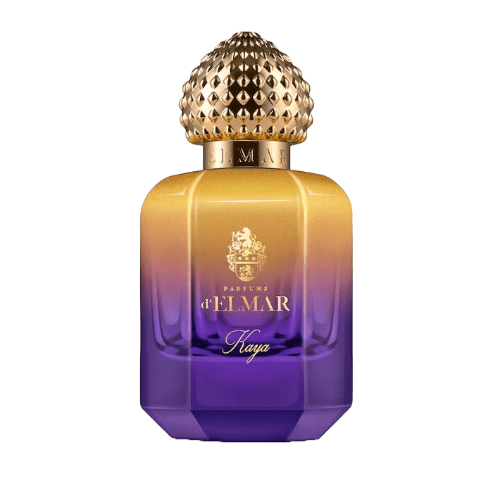 Kaya Parfum von Parfums D’Elmar – edler Unisexduft mit orientalischen Holznoten und floraler Tiefe.