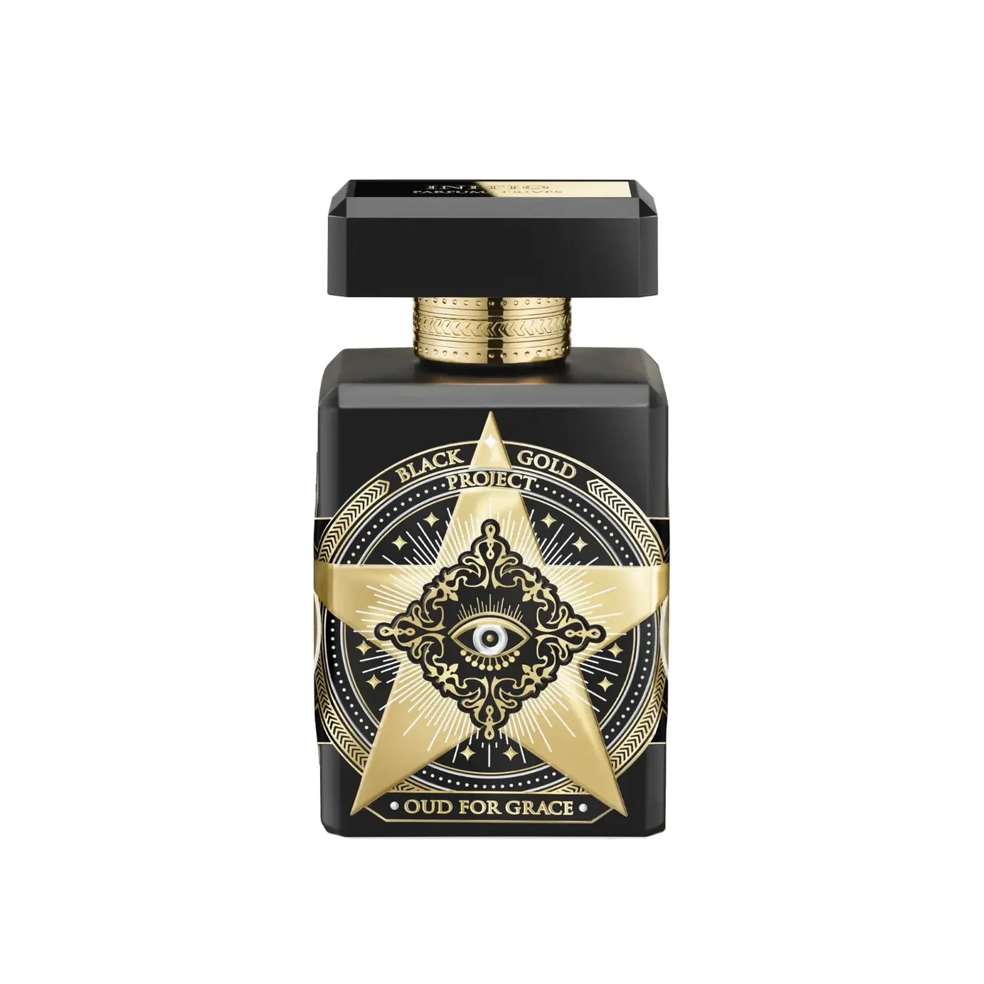 Initio Oud for Grace Eau de Parfum 90 ml – schwarzer Flakon mit goldenem Stern aus dem Black Gold Project