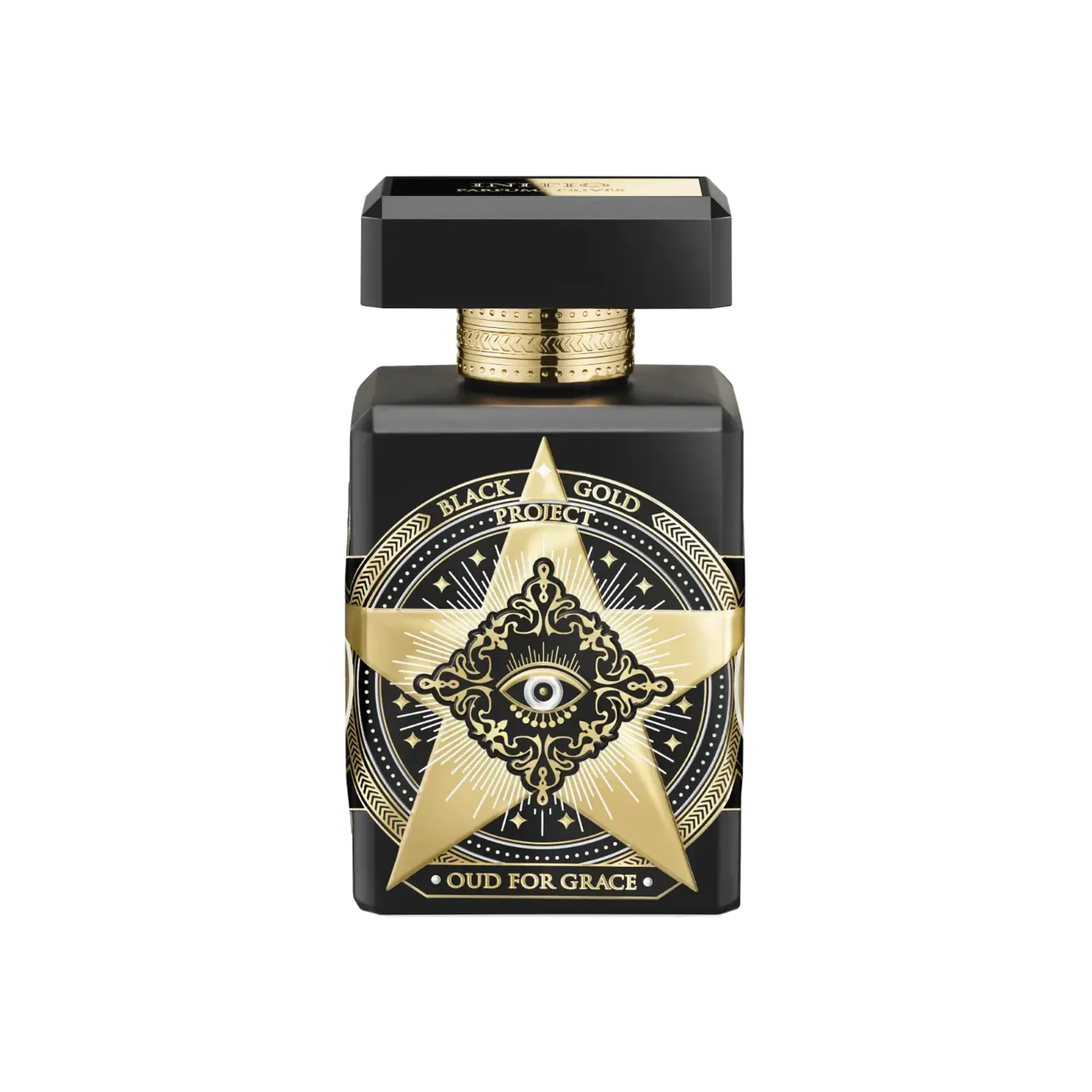 Initio Oud for Grace Eau de Parfum 90 ml – schwarzer Flakon mit goldenem Stern aus dem Black Gold Project