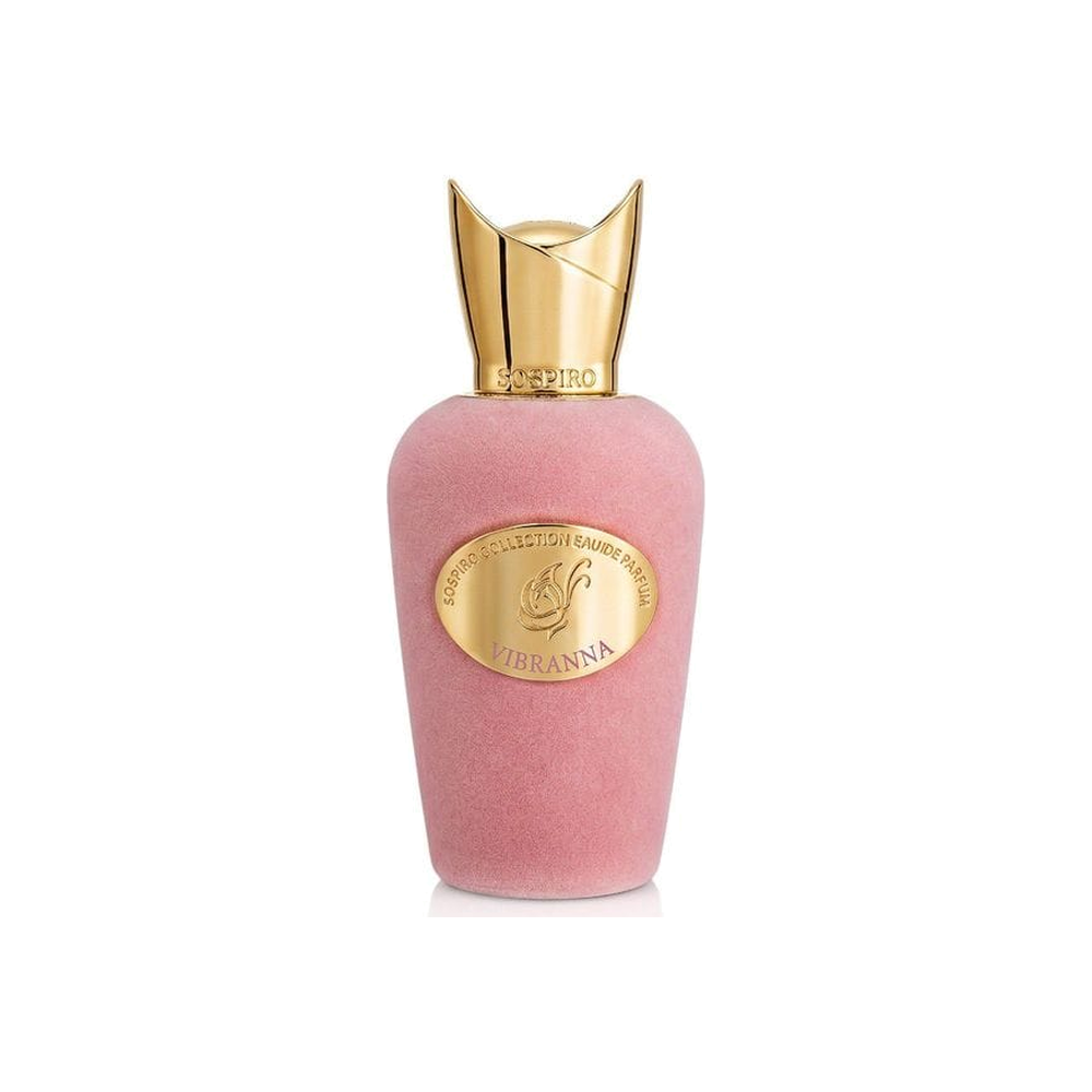 Sospiro Vibranna Eau de Parfum 100 ml – rosa Samtflakon mit goldenem Verschluss